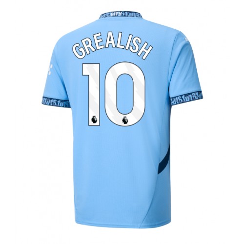 Pánský Fotbalový dres Manchester City Jack Grealish #10 2024-25 Domácí Krátký Rukáv